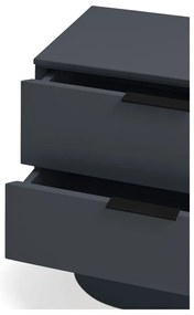 Антрацитно нощно шкафче Totem – Teulat