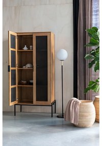 Черно-бялa подова лампа със стъклен абажур (височина 145 cm) Orion – Zuiver