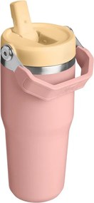 Прасковен термос от неръждаема стомана 410 ml IceFlow™ Flip Straw 2.0 Tumbler Peach Rose – Stanley