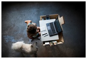 Бяло бюро с 1 чекмедже Бюро My Writing - EMKO