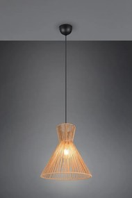 Метално висящо осветително тяло в естествен цвят с абажур от хартиен шнур ø 35 cm Rosalie – Reality