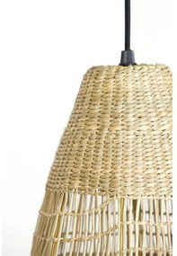 Висящо осветително тяло с абажур от морска трева в естествен цвят ø 20 cm Latika – Light &amp; Living