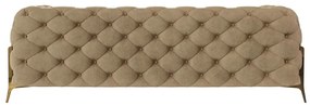 Светлокафяв кадифен диван 225 cm Chelsea Bis – Ropez