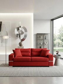 Диван "Fenia" Триместен-210ш 90д см.-червен