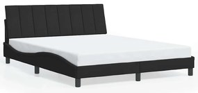 3207857 vidaXL Рамка за легло без матрак Hanko, черна, 160x200 см, кадифе