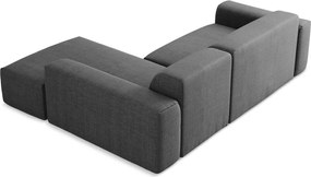 Сив ъглов диван (десен ъгъл) Keli – Makamii