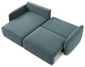 Тюркоазен разтегателен ъглов диван с място за съхранение (ляв ъгъл) Kalena – Makamii