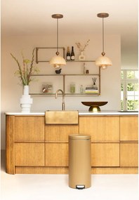 Стоманено кошче за боклук с педал в месингов цвят 30 l NewIcon – Brabantia