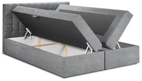 Сиво двойно легло , 200 x 200 cm Jade - Mazzini Beds