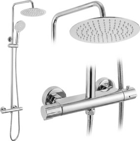 Душ комплект без чучур с термостат Rea Lungo Chrome