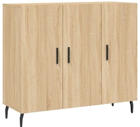 828127 vidaXL Сайдборд, дъб сонома, 90x34x80 см, инженерно дърво