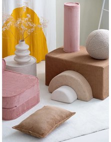 Кафяво велурено игрище от пяна 75x49x37 cm Rainbow Montessori – Wigiwama