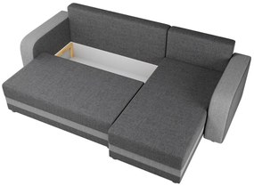 Ъглов диван Hewlet Bis-Dark gray - Gray