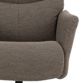 Сиво-кафяв фотьойл за релаксация от плат букле London – Actona