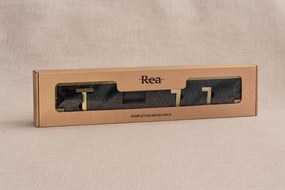 Комплект аксесоари за баня Rio Brush Gold 4 части