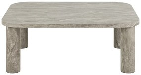 Светлосива масичка за кафе от декор от мрамор 75x100 cm Solano – Actona