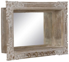 Стенно огледало масивно дърво 61x38 cm – Ixia