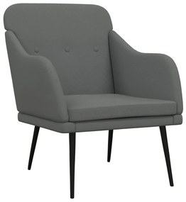 351475 vidaXL Кресло, тъмносиво, 63x76x80 см, текстил