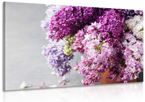 Картина на платно – Люляк в розови нюанси