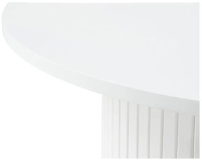Бяла кръгла масичка за кафе Nola – Unique Furniture