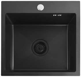 Стоманена мивка Leo 40 Black