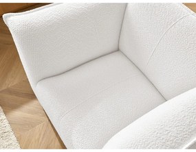 Бяло кресло от прежда с примки от букле Giorgia – Bobochic Paris