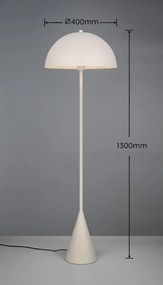 Бяла подова лампа (височина 130 cm) Alfie – Trio