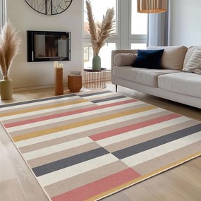 Килим подходящ за пране 120x180 cm Rosy Bandas – Mila Home