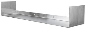 Стоманен стенен рафт в матово сребрист цвят 80,5 cm Float – Mette Ditmer Denmark