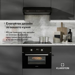 Klarstein SpaceSmart Вграден фурна | Компактен | 45 см | 41 литра | 8 функции