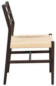 Трапезни столове в комплект от 2 бр. естествени/тъмнокафяви Harlan – Rowico