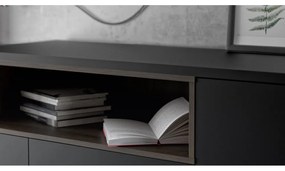 Черен скрин 176x90x49 cm Roomers – Tvilum