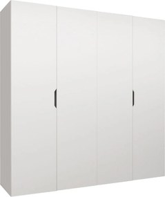 Гардероб Малага четирикрилен-Бял