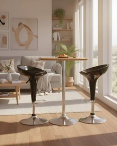 Бар стол Kolby-Черен (2) парчета