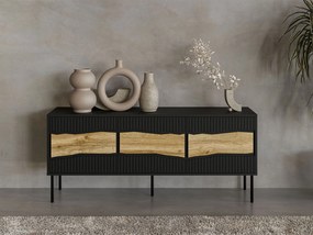 ТВ шкаф Inserto 150 3D-Черно