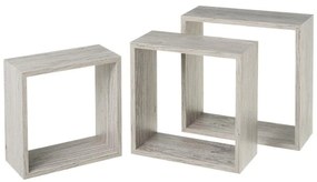 Сиви рафтове в комплект от 3 - Casa Selección