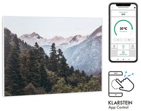 Klarstein Wonderwall Air Art Smart, инфрачервен нагревател, 80 x 60 cm, 500 W, апликация, гора