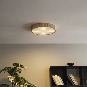 Japandi таванна лампа дърво 50 см 4 светлини - Lyra