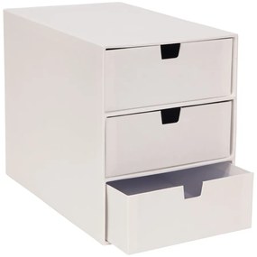Бяла кутия за чекмеджета с 3 чекмеджета Ingrid - Bigso Box of Sweden