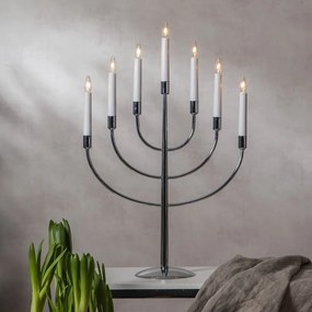 Коледна светлинна украса за контакт в сребрист цвят Titus – Star Trading