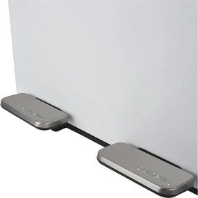 Стоманено кошче за боклук 2x30 l за рециклиране с педал в матово бял цвят Aliya – Spirella