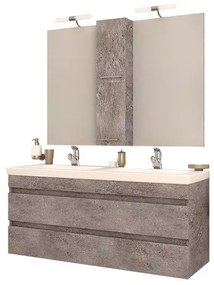 Огледало Drop Luxus 120 (2 τεμ.)-Γρανίτης