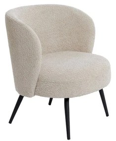 Кремав фотьойл от плат букле Dieyda - Light &amp; Living