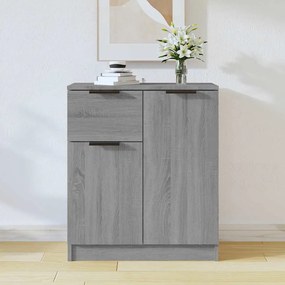 816998 vidaXL Сайдборд, сив сонома, 60x30x70 см, инженерно дърво