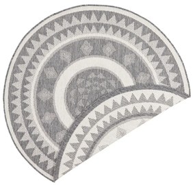 Сив и кремав килим на открито , ⌀ 140 cm Jamaica - NORTHRUGS