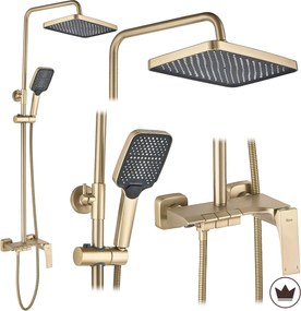 Комплект за душ REA JOE Brush Gold