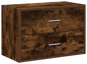 858829 vidaXL Шкаф с 2 чекмеджета опушен дъб 60x31x40 см инженерно дърво