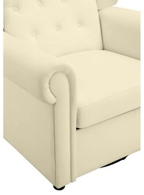 Бяло кадифено люлеещо се кресло Lillyse – Støraa