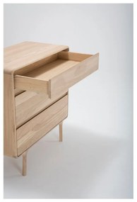 Масивен дъбов скрин с 3 чекмеджета Fawn - Gazzda