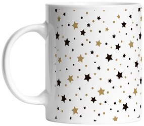 Бяла керамична чаша с коледен мотив 330 мл - Butter Kings